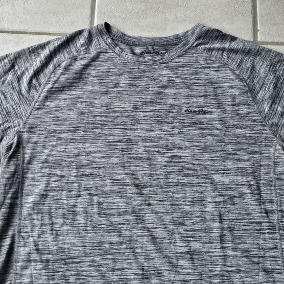 Mens Eddie Bauer Motion Free Dry Active Shirt Tall Extra Large TXL Gray Grey - Picture 2 of 2